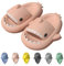 IDEINER Ciabatte Squalo Donna Uomo Pantofole Squali Estive Open Toe Shark Slides Doccia Antiscivolo Sandali da Spiaggia e Piscina Bagno Morbide Carino Pesce Slippers Adulti Rosa Taglia EU 40/41