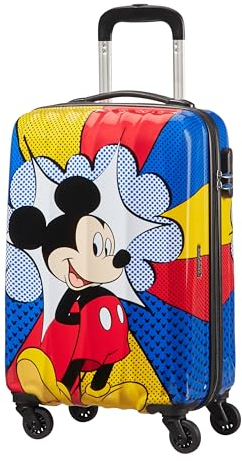 American Tourister Hypertwist - Spinner S, Handgepäck, 55 cm, 36 L, Mehrfarbig (Mickey Flash Pop)