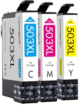 Cartridgeify 503 XL Farbe Druckerpatronen Kompatibel mit Epson 503 503XL Patronen Farbe Multipack, für Expression Home XP-5200 XP-5205 XP5200 XP5205, Workforce WF-2960 WF-2965 WF-2960DWF WF-2965DWF