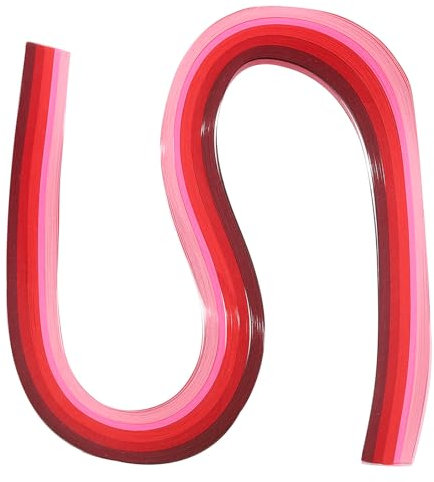 PATIKIL 540 x 3 mm Quilling Papierstreifen Papier Quilling, 120 Stück Origami Fröbelstern Papierstreifen Streifen Set für Kunst, DIY, Handarbeit, Weihnachten, Farbverlauf Rot