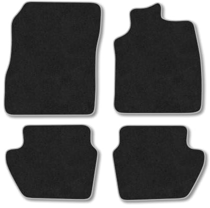 Fits Ford Puma (2019+) [Mild Hybrid] Carpet Car Mats | Grey Edge Trim Tailored Fit Floor Mats Full Coverage Protection Accessories Easy Clean Anti Slip Made in the UK