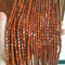 FENGSHOUU Bambus Perlenvorhang Türvorhang,Hölzern Perlenvorhang,Deko Holzperlen Vorhang,Hängender Dauerhaft Türvorhang Dekoration Teilervorhang,Breite×Höhe (65 x 200cm(82 Stränge,Orange)