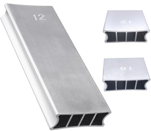 TUOREN Two-Way Guitar Bass Fingerboard Radius Sanding Block 12/16 Aluminum Guitar Fret Leveling Fingerboard Sanding Beam Guitar Luthier Repair Maintenance Tool