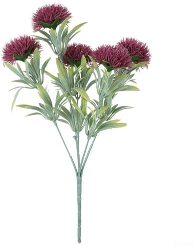 6 Stück künstliche Blumen Hortensien Blumenstrauß Hortensien Blumenstrauß (dunkelrot)