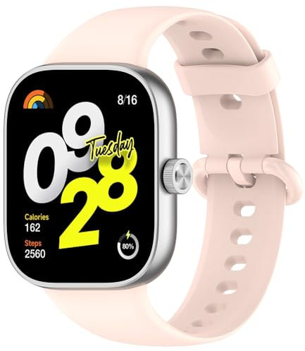 BYISYUE Watch Strap for Redmi Watch 5/Redmi Watch 4, Silicone Sport Replacement Band for Xiaomi Smart Band 9 Pro/Smart Band 8 Pro/Mi Band 8 Pro/Mi Band 9 Pro