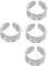 GALPADA 4 Stück Geflochtener Offener Ring Minimalistischer Ring Offener Ring Renaissance Ringe Ästhetische Ringe Party Fingerringe Coole Ringe Für Damen Punk Ringe Offene Ringe