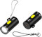 QIANRENON Lot de 2 mini lampes de poche USB C sans batterie - 5 V 1 W - Alliage d'aluminium - Coque avec cordon porte-clés - Pour camping en plein air
