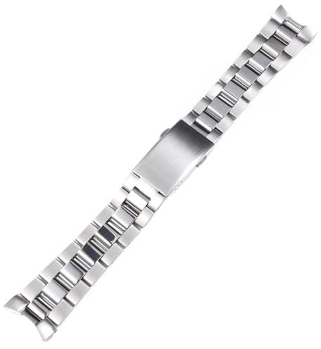 JDIME 22 mm massives Edelstahl-Armband für Tag Heuer Aquaracer, silbernes Herrenarmband mit Faltschließe