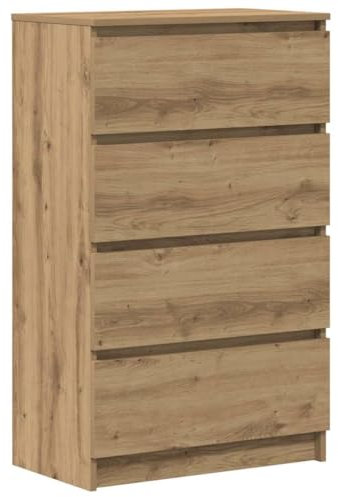 vidaXL Sideboard Artisan-Eiche 60x35x98,5 cm Holzwerkstoff, Kommode, Anrichte, Küchenschrank, Schubladenkommode, Schrank, Flurschrank