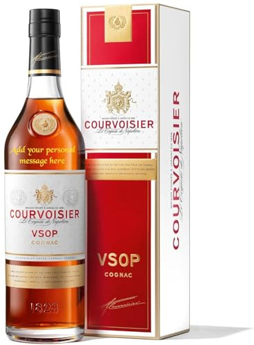 Personalised Courvoisier VSOP Cognac Gift for all occasions, Customised Engraved Cognac Bottle, Brandy with Custom Engraving, Premium Alcohol Gift Ideas 70cl