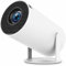 HY 300 Mini Projector,Support 4K 1080P Portable Projector with Dual Band WIFI6 5G Wireless 5.0 Bluetooth Android 11, 200 ANSI Lumens, 180° Rotatable, Projector For Bedroom