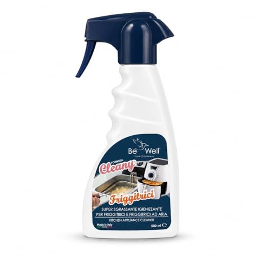 CLEANY Professioneller Reiniger Spray für Fritteusen und Luftfritteusen, Entfetter, sehr hygienisch, 500 ml, hergestellt in Italien