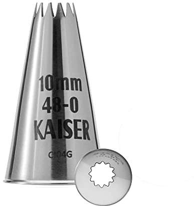 ORIGINAL KAISER Bocca corona, Acciaio inossidabile, senza battute e senza bordo, 10 mm