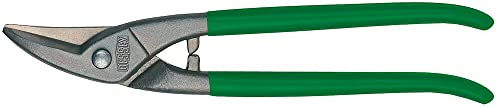 BESSEY Erdi Lochschere D107-275L | 275 mm | 42 mm linksschneidend | Präzise Lochschere für kurze Gerad- und Figurenschnitte, mit PVC-getauchten Griffen für sicheren Halt