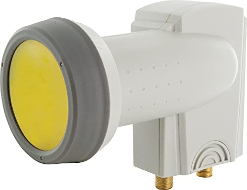 Schwaiger sps6814h511 LNB Twin 2 Ausgänge 40 mm hellgrau