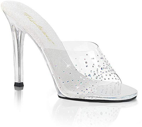 Fabulicious Damen Gala01sd/c/m Slide Sandale, Transparent (Clr/Clr), 37 EU