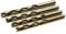 5 Stück Ø 3,0 mm HSS Co 5% Cobalt Spiralbohrer/Metallbohrer DIN 338 - Bohrer/Stahlbohrer 135° Spitzenwinkel und Kreuzanschliff