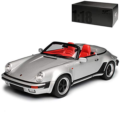GT Spirit Porsche 911 964 3.2 Speedster Cabrio Silber 1988-1994 Nr 768 1/18 Modell Auto