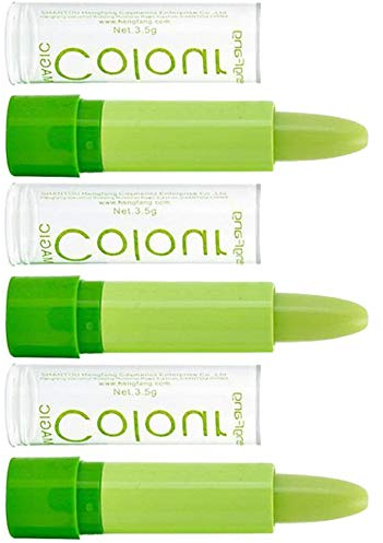 POFET 3 Stück Temperatur Lippenstift, Magischer Temperatur Farbwechsel Lippenbalsam, Lang anhaltendes Feuchtigkeitsspendendes Lippenpflege Crystal Jelly Lippenstift