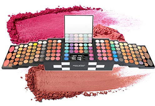 LAEMALLS 142 Colori Cosmetico Ombretti Palette Shimmer Matte Ombretto e glitter Makeup palette Kit con Sopracciglio Cipria, Blush e Polvere - Perfetto per l'uso quotidiano e professionale#1
