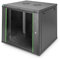 DIGITUS Armadio di rete, Rack 19 pollici, 12U, Montaggio a parete, Profondità 600mm, Carico 60kg, Serie Dynamic Basic, Nero