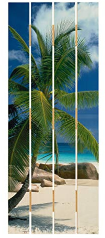 Bilderwelten Holzbild - Traumstrand - Hochformat 5:2 120cm x 48cm