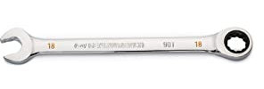 GEARWRENCH Llave combinada de trinquete de 18 mm con arco oscilante de 4 grados de 12 puntos - 86918
