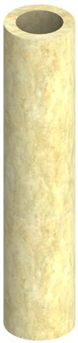 Isolierschale/Dämmschale für einwandige EW Schornsteine, Isolierstärke 25mm, passend für Ø 160mm Rohre; 1000mm Länge, kürzbar