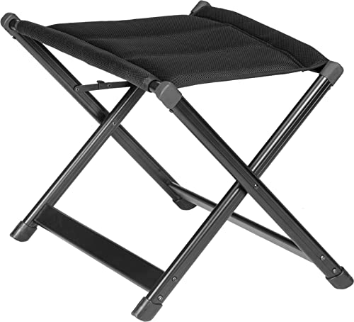 BRUNNER 0404073N.C09 Aravel 3D Standalone Footrest, freistehende Fußstütze mit Aluminiumrahmen und Full-3D-Material, Farbe Schwarz, Tragkraft 100 kg