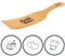 HOFMEISTER® Pfannenwender Kirschholz Gravur Name - geschwungener Wender mit Text und Motiv - personalisiertes Geschenk Weihnachten Geburtstag Nikolaus Kochen, 100% Naturprodukt, Holz, 24,5 cm