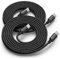 Baiwwa USB C auf USB C Kabel 3M Lang, 2Stück Ladekabel USBC auf USBC 60W für iPhone 15/16 Pro Max, für Samsung Galaxy S25 S24 Plus, Switch, Tablet -Schwarz