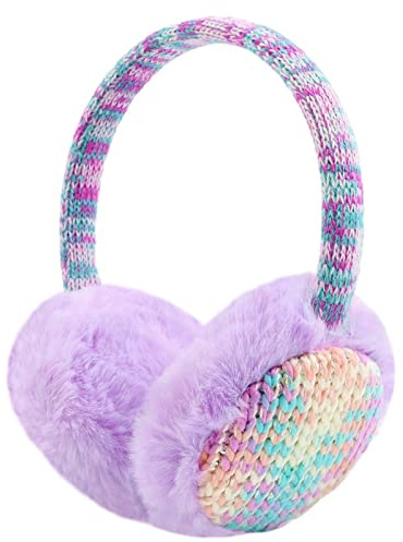 Tianher Cache-oreilles enfants,Cache-oreilles garçon et fille,Rembourrés en peluche douce,Earmuffs chauds hiver pour activités de plein air