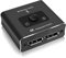 Ozvavzk Switch DisplayPort 2 in 1 Out/1 in 2 Out DP Splitter, Commutateur DisplayPort Bidirectionnel Convertisseur Supporte 4K@60Hz 2K/1080P@120Hz 3D pour PC Projecteur Box PS5/4/3