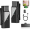 2er Lavalier Mikrofon iPhone/Android/iPad, Plug-Play Lavalier Mikrofon Wireless Ansteckmikrofon Kabellos Mini Mikrofon Handy Microphone mit Rauschunterdrückung, für Podcast, Streaming, YouTube, Vlog