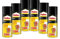 Pattex Sprühkleber Power Spray Permanent, lösemittelhaltiger Sprühklebstoff für schnelle und dauerhafte Verklebungen, farblos, 6x 400ml Dose