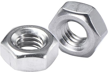 Bolt Dropper M4 Muttern aus A2-70 Edelstahl, für den Innen- und Außenbereich, geeignet für Bau- und Reparaturprojekte im Garten und im Haushalt - 0.76cm x 0.7cm x 0.32cm - 0.45g