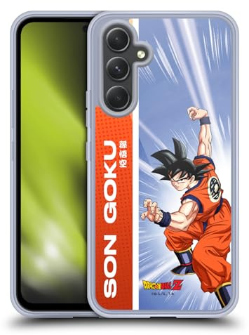 Head Case Designs Offizielle Dragon Ball Z Son Goku Saiyan Arc Characters Gel Handyhülle Hülle [Militärischer Schutzgrad] Kompatibel mit Samsung Galaxy A54 5G