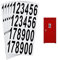 5 Sheets Self Adhesive Vinyl Numbers Stickers - Black Mailbox Numbers for Home, Business, Apartment, Cars & Door Address Signs