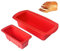Moldes de pan de silicona antiadherente y resistente al calor, en tamaños pequeños y grandes, perfectos para pan de carne y brownies