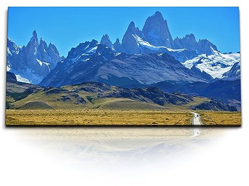 Paul Sinus Kunstdruck Bilder 120x60cm Patagonia Chile Anden Gebirge Berge Blau Natur