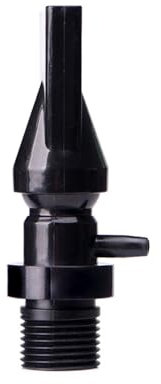 Aquarium Wasserauslauf, 360 ° drehbar Aquarium-Wasserauslass, Kunststoff Ente Flachdüse für Meisten Aquarien (20mm)