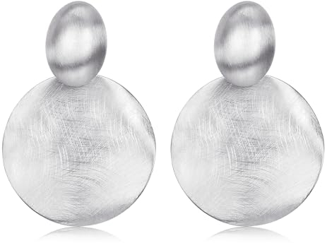 Chriscoco Tropfen Ohrringe Damen Große Silber 925 Post Hypoallergene Groß Geometrische Schmuck Geschenke für Frauen Mädchen Gold Hängend Statement