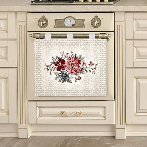 Copriforno Cucina Universale jacquard cinigliato Made In Italy - GERBERA