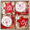 12 PCS Wooden Christmas Ornaments - Hanging Baubles, Wood Slices, and Star Decorations