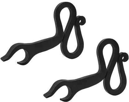 Lord of Battles Medieval Bottle Opener | Viking Iron Hand Forged Beer Bottle Opener (Black)