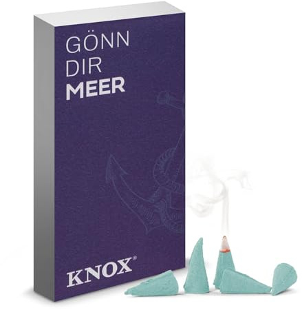 Rudolphs Schatzkiste Räucherkerzen Young Knox Räucherkerzen (24) mit Spruch Gönn dir Meer BxHxT 6,5x12x2,2cm NEU Duftkerze Räucherstab Rauchen Rauchfigur Rauchmann Räuchermann Smoker Räucherfigur