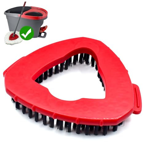 Cepillo Triangular Cabezal de Cepillo Multifunción para Vileda Turbo Easywring Cabezal de Repuesto para Fregona Giratoria für Badezimmer und Küchenfliesen