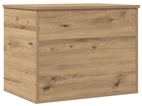 vidaXL Aufbewahrungsbox mit Deckel Artisan Eiche 60x42x46 cm