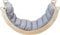 Buxibo Mini-Kletterbogen – Kletterbogen aus Holz mit Kissen – Montessori-Spielhalle – 78 x 47 x 37 cm – Grau