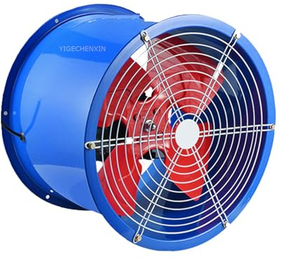 YIGECHENXIN Ventilateur axial à Faible Bruit canalisé, Ventilateur de Refroidissement du Moteur Grand Volume d'air Ventilateur à Flux axial Excellent Performances adaptées aux usines